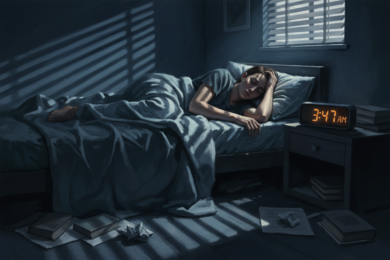 Image qui represente l'insomnie